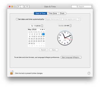 Mac showing strange incorrect month name