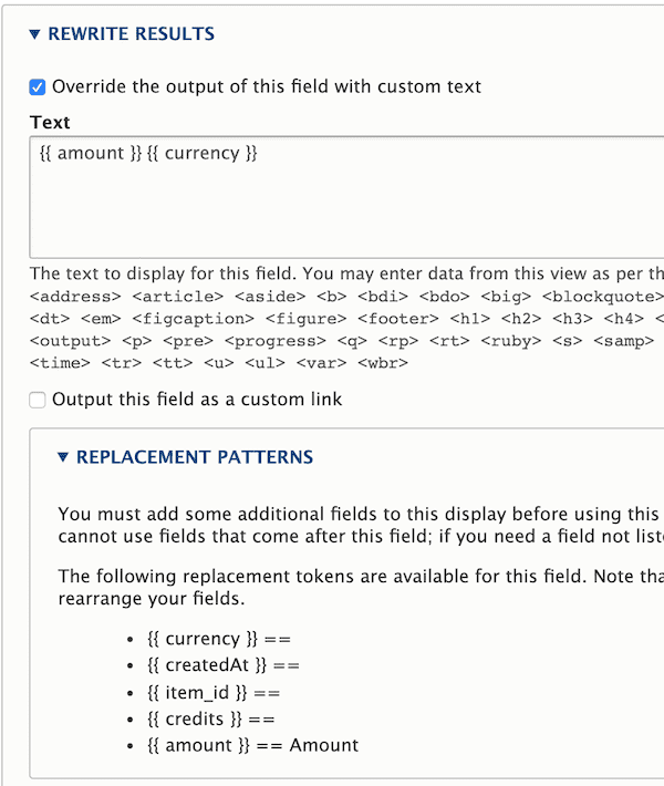 Drupal merge fields