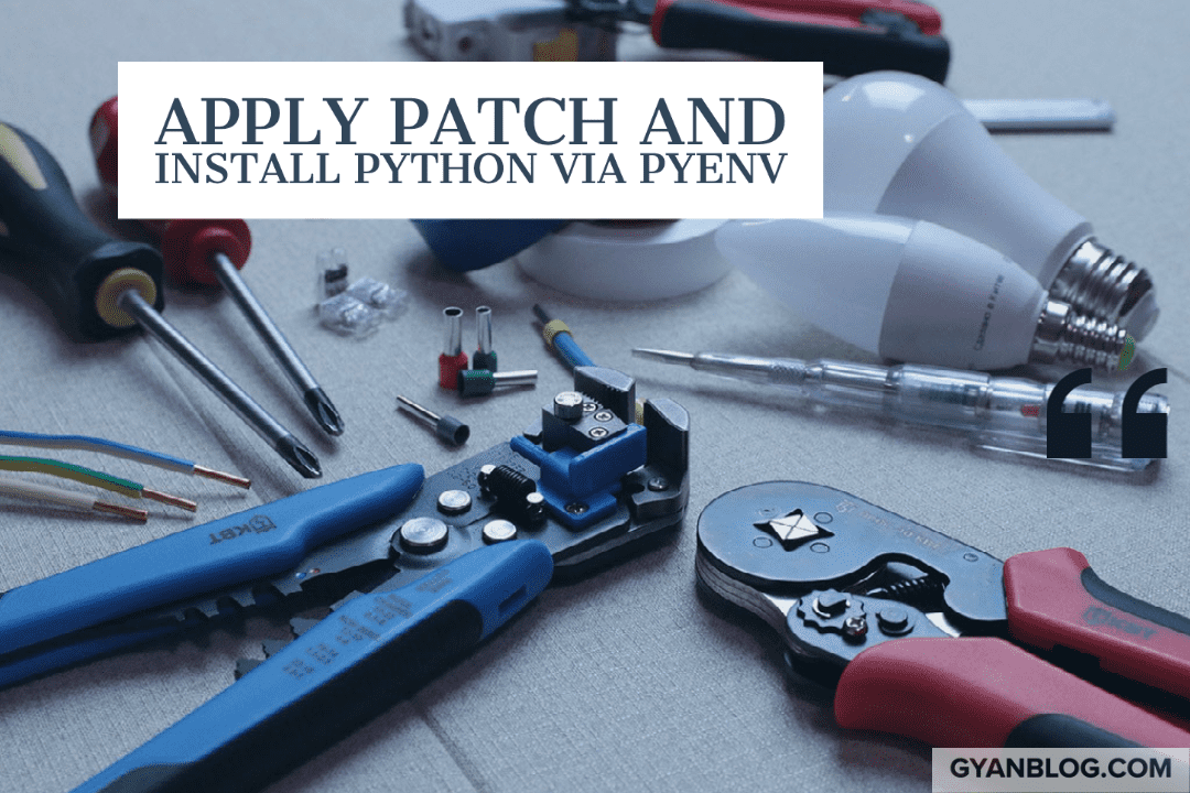 Python - How to apply patch to Python and Install Python via Pyenv