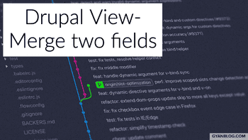 Drupal 8 Views - How to merge two fields by hiding another field