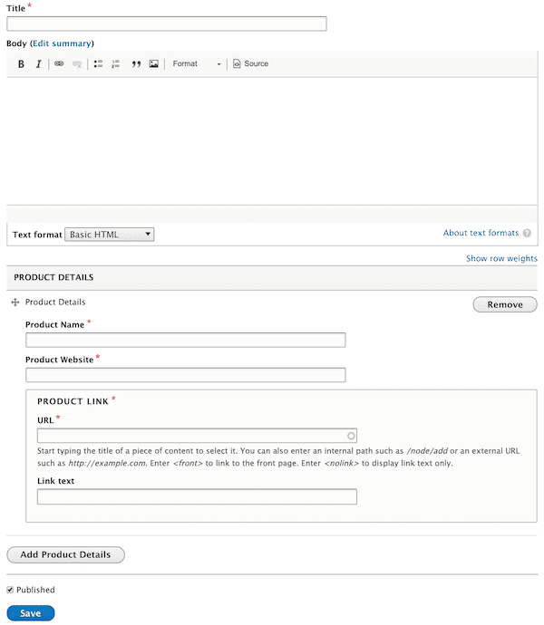 Drupal Paragraphs