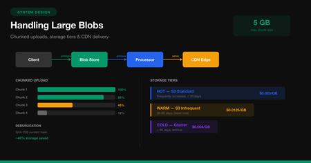 System Design Patterns for Handling Large Blobs