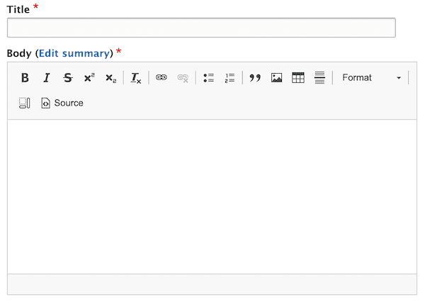 Drupal text format