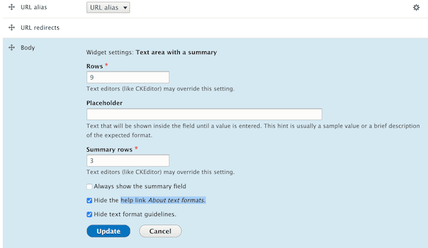 Drupal text format