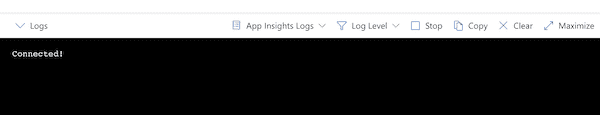 Azure Function logs