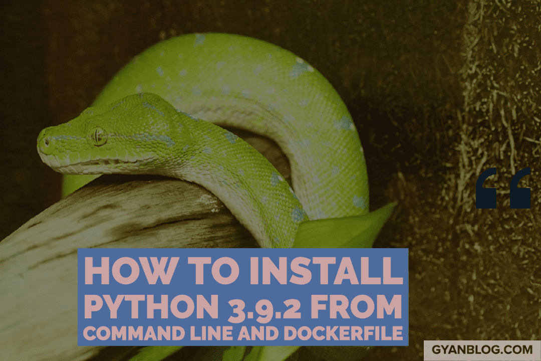 How to Install Python from command line and Docker on Linux