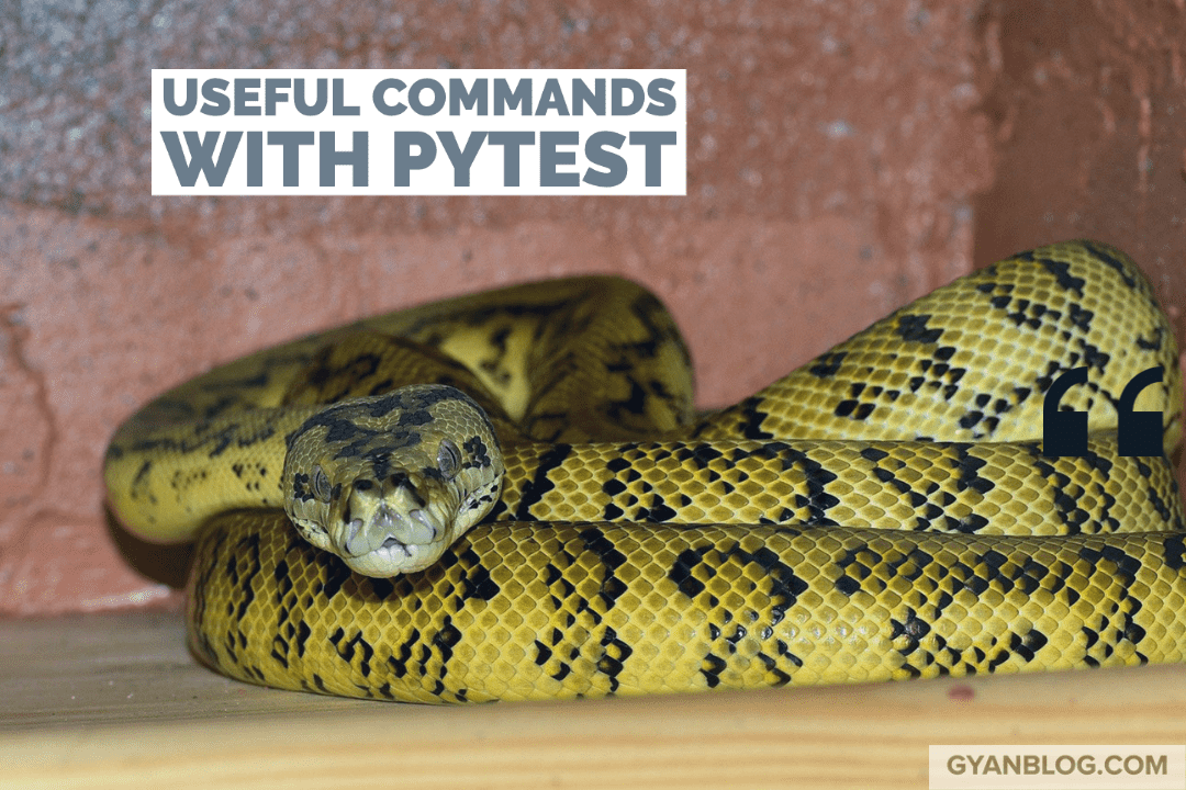 Python - Some useful Pytest Commands