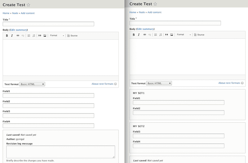 Drupal Field Group example